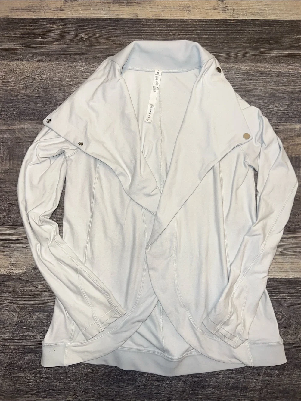 Lululemon That’s A Wrap Jacket Heathered Light Gray Size 6